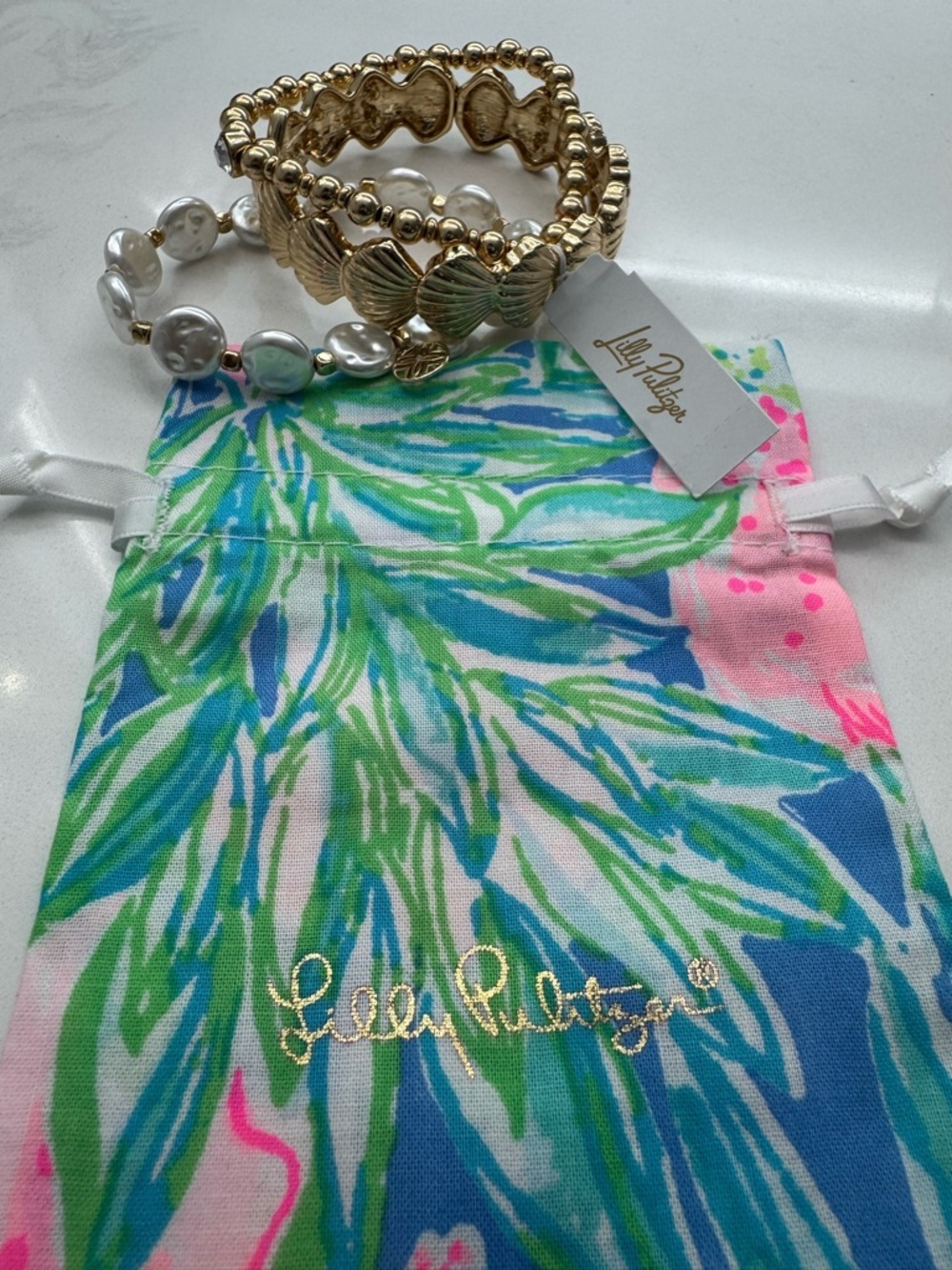 Lilly Pulitzer Seaside Soleil Bracelet Set! - Picture 6 of 7